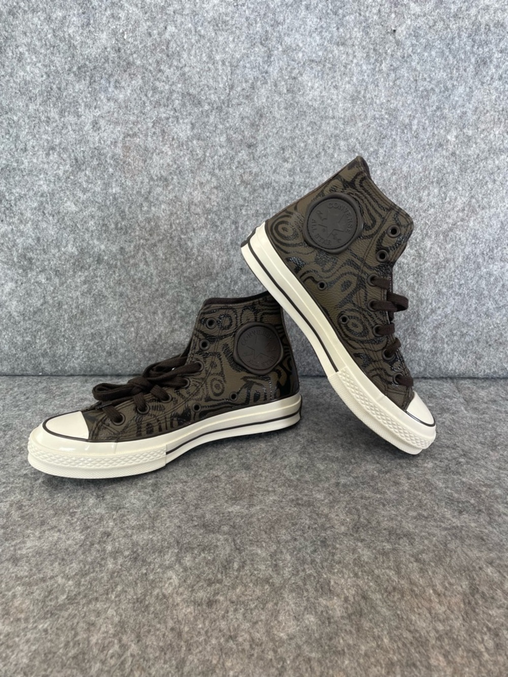 NWOT Converse x Wonka Chuck Taylor All Star High Top Brown Swirl Mens 6 Womens 8
